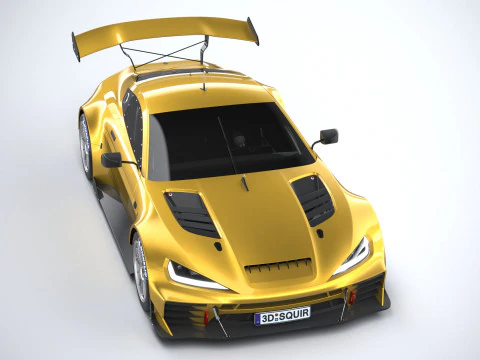 Generic Race Car GT3 2022 3D Model