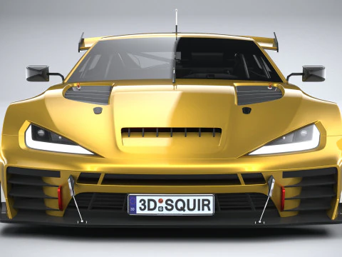 Generic Race Car GT3 2022 3D Model