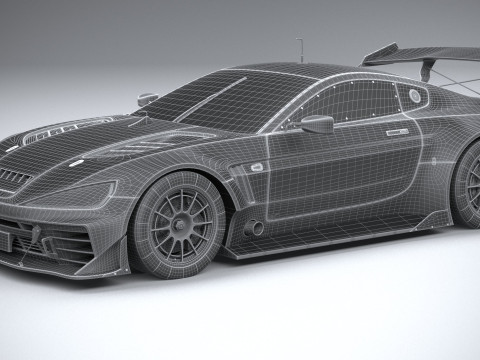 Generic Race Car GT3 2022 3D Model