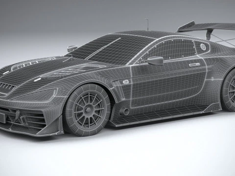 Generic Race Car GT3 2022 3D Model
