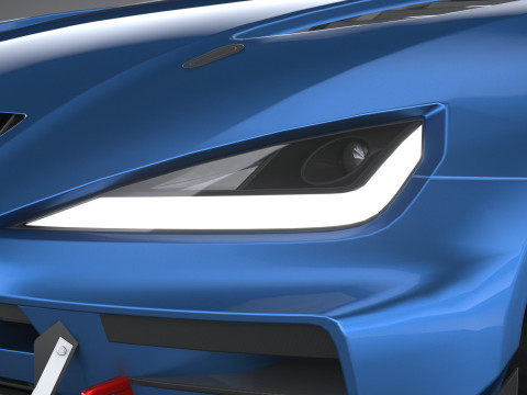 Generic Race Car GT3 2022 LowPoly 3D 模型