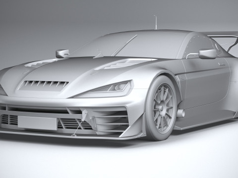 Generic Race Car GT3 2022 LowPoly 3D 模型