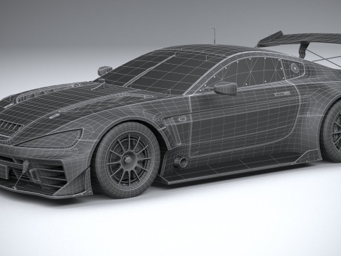 Generic Race Car GT3 2022 LowPoly 3D 模型