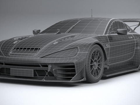 Generic Race Car GT3 2022 LowPoly 3D 模型