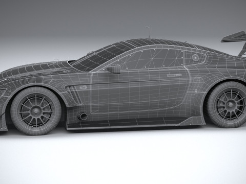 Generic Race Car GT3 2022 LowPoly 3D 模型