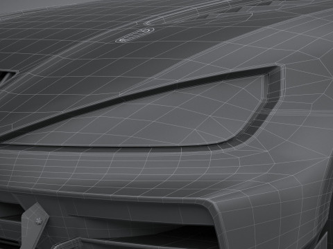 Generic Race Car GT3 2022 LowPoly 3D 模型