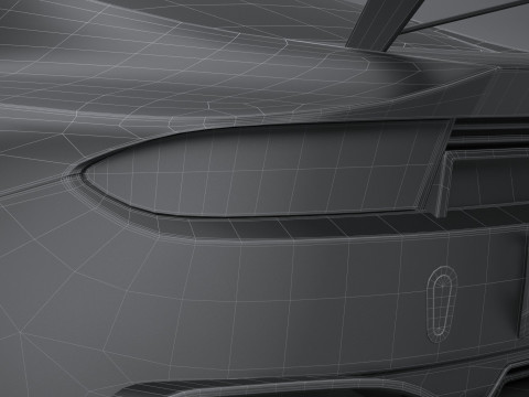 Generic Race Car GT3 2022 LowPoly 3D 模型