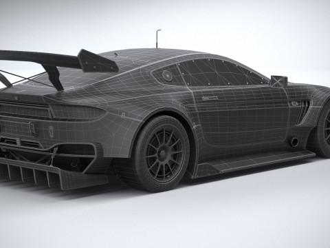 Generic Race Car GT3 2022 LowPoly 3D 模型
