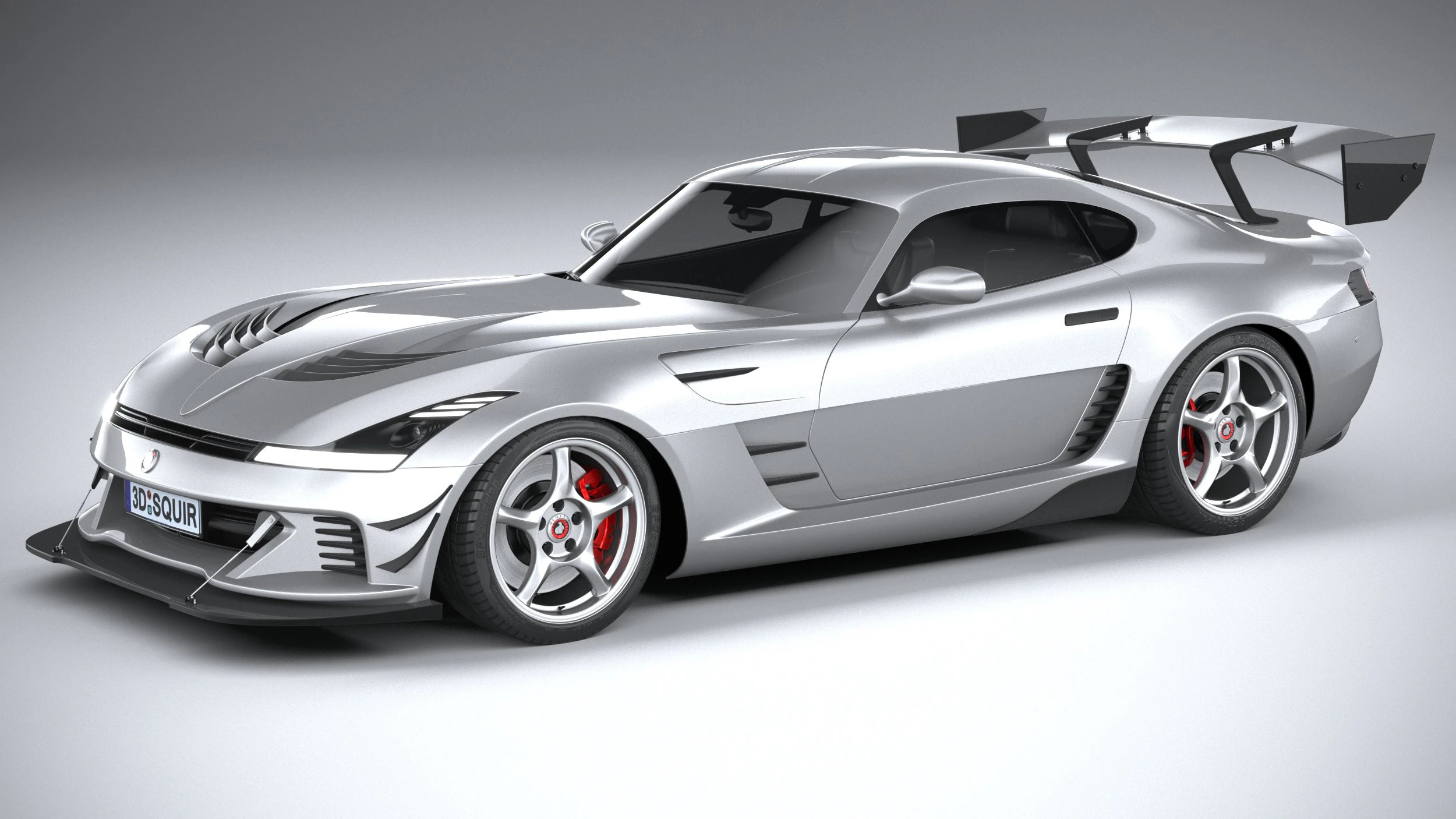 Generic RaceCar 2022 3D Model .c4d .max .obj .3ds .fbx .stl .blend