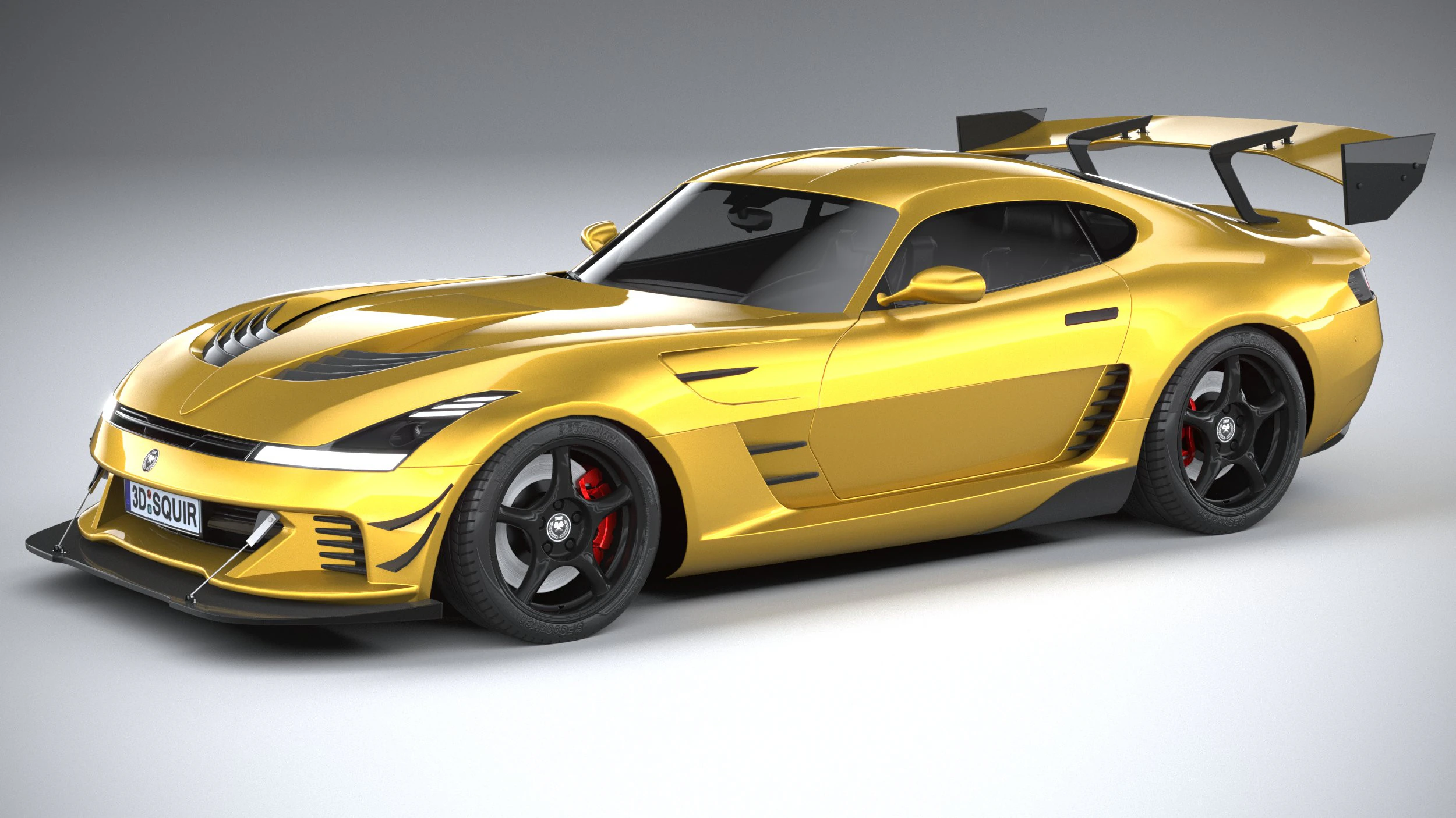 Generic RaceCar 2022 LowPoly 3D Model .c4d .max .obj .3ds .fbx .stl .blend 