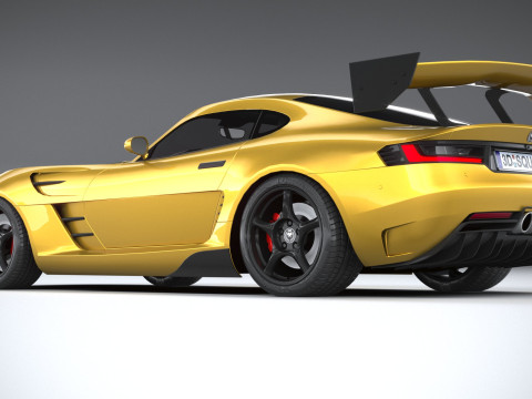 Generic RaceCar 2022 LowPoly 3D Модель