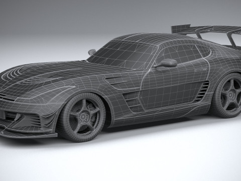 Generic RaceCar 2022 LowPoly 3D Модель