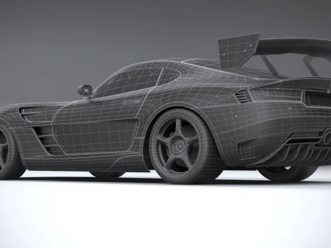 Generic RaceCar 2022 LowPoly 3D Model