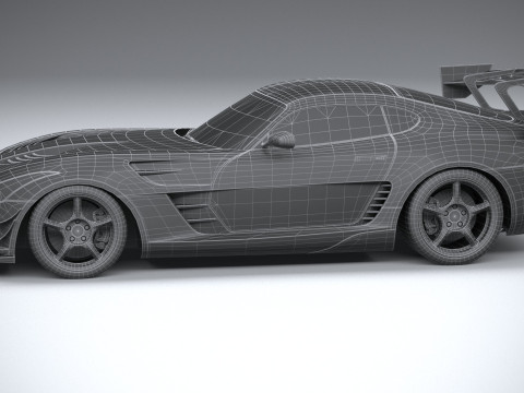 Generic RaceCar 2022 LowPoly 3D Модель
