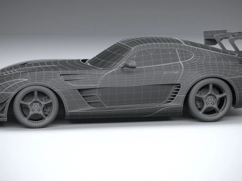 Generic RaceCar 2022 LowPoly 3D Model