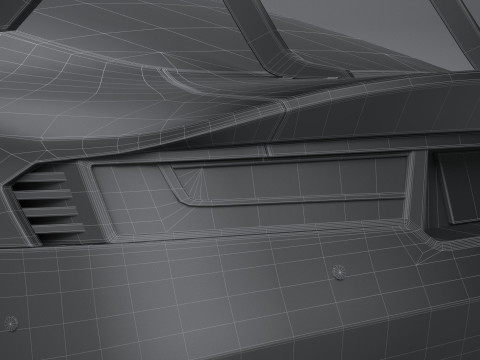 Generic RaceCar 2022 LowPoly 3D Модель