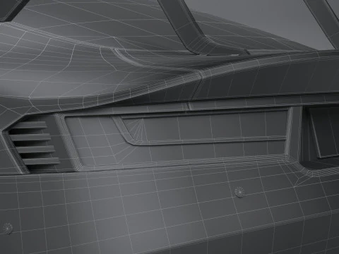 Generic RaceCar 2022 LowPoly 3D Model
