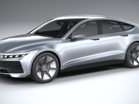 Generic Sedan 4door EV v3 2022 3D मॉडल