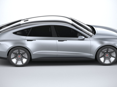 Generic Sedan 4door EV v3 2022 3D Model