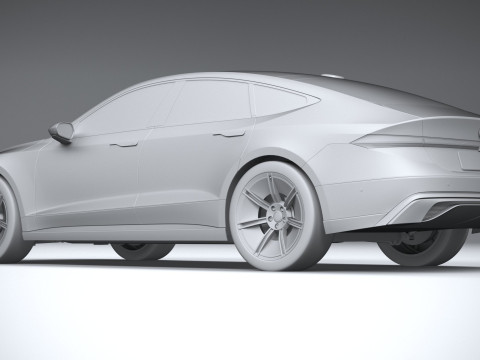Generic Sedan 4door EV v3 2022 3D Model