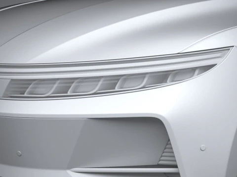 Generic Sedan 4door EV v3 2022 3D Model