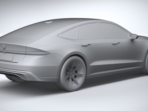 Generic Sedan 4door EV v3 2022 3D Model