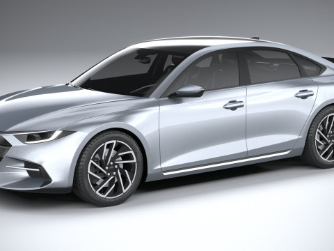 Generic Sedan v1 2022 LowPoly 3D मॉडल
