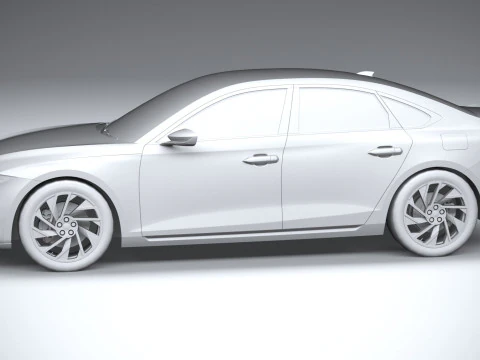 Generic Sedan v1 2022 LowPoly 3D Model