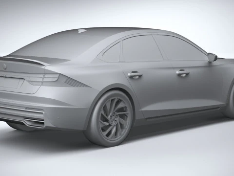 Generic Sedan v1 2022 LowPoly 3D Model