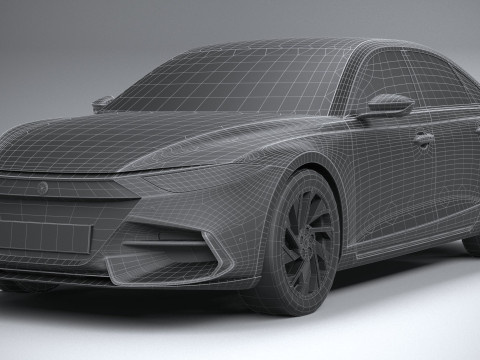 Generic Sedan v1 2022 LowPoly 3D Model