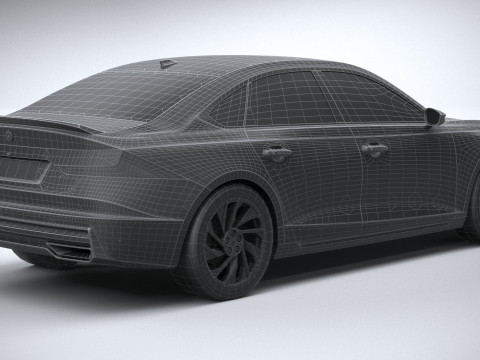 Generic Sedan v1 2022 LowPoly 3D Model
