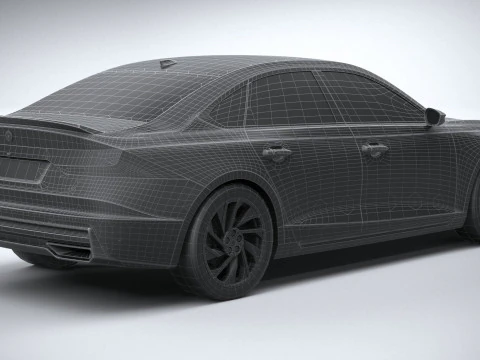 Generic Sedan v1 2022 LowPoly 3D Model