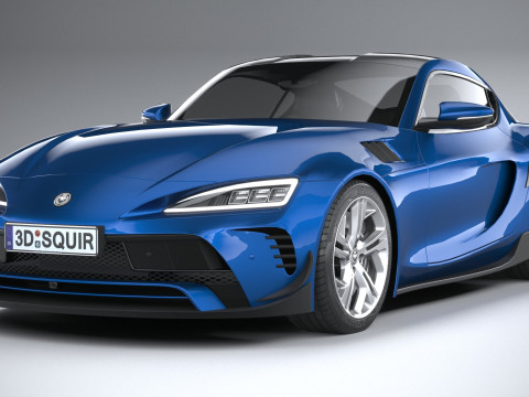 Generic Sport Car 2022 LowPoly 3D Model