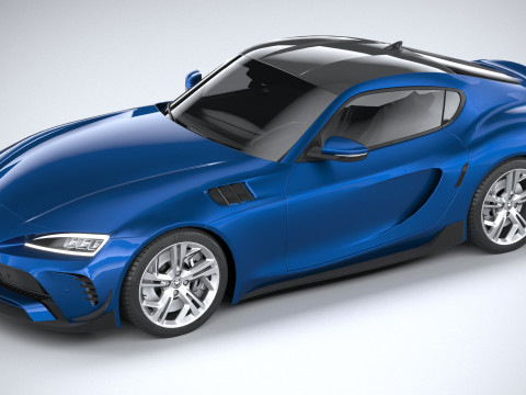 Generic Sport Car 2022 LowPoly 3D Model