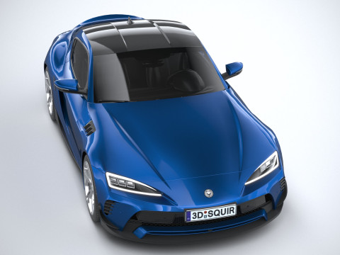 Generic Sport Car 2022 LowPoly 3D Model