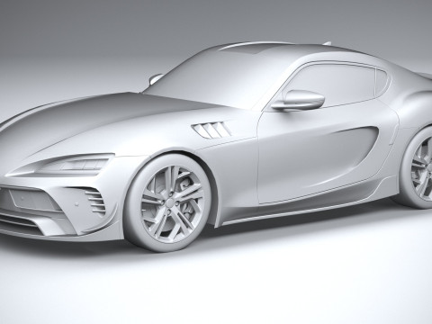 Generic Sport Car 2022 LowPoly 3D Model