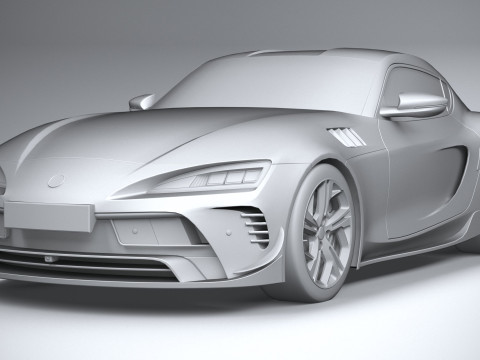 Generic Sport Car 2022 LowPoly 3D Model