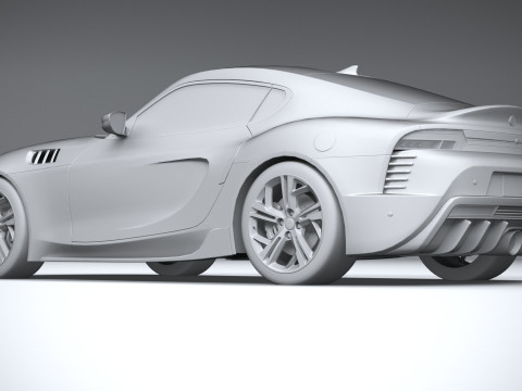 Generic Sport Car 2022 LowPoly 3D Model
