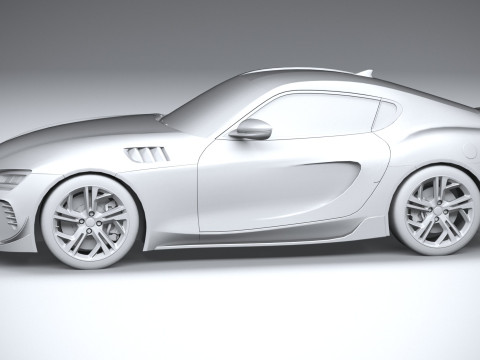 Generic Sport Car 2022 LowPoly 3D Model