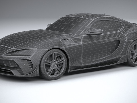 Generic Sport Car 2022 LowPoly 3D Model