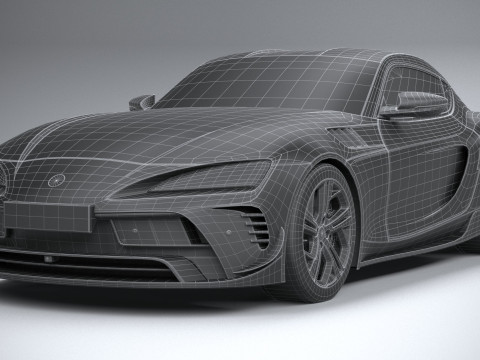 Generic Sport Car 2022 LowPoly 3D Model