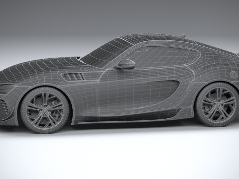Generic Sport Car 2022 LowPoly 3D Model