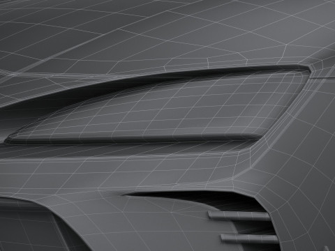 Generic Sport Car 2022 LowPoly 3D Model
