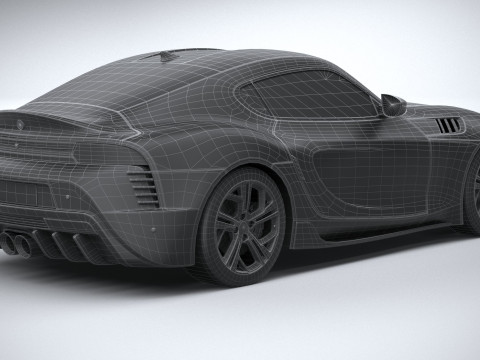 Generic Sport Car 2022 LowPoly 3D Model