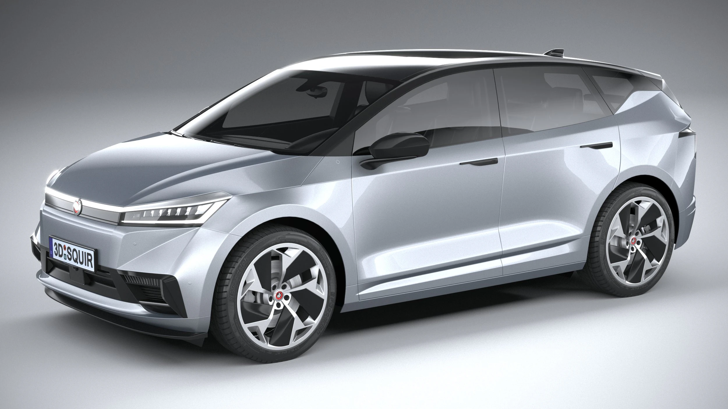 Generic SUV EV v2 2022 3D Model .c4d .max .obj .3ds .fbx .stl .blend