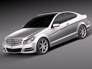 Mercedes-Benz C-class Coupe 2012 3D Model