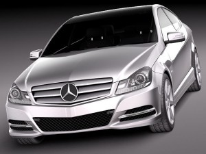 Mercedes-Benz C-class Coupe 2012 Modelo 3D