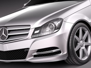 Mercedes-Benz C-class Coupe 2012 Modelo 3D