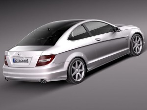 Mercedes-Benz C-class Coupe 2012 Modelo 3D