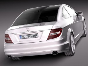Mercedes-Benz C-class Coupe 2012 Modelo 3D